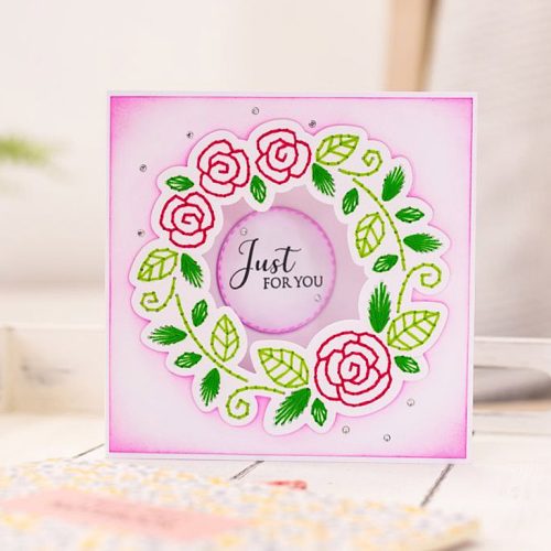 Gemini Create-a-Card stanssi – WREATH OF ROSES - Image 2