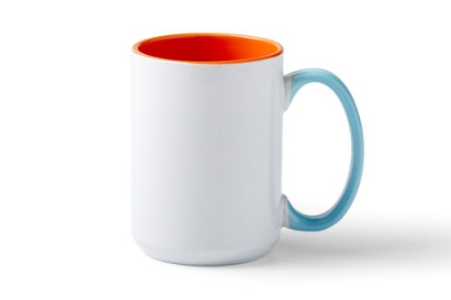 Cricut Beveled Ceramic Mug Sahara - Cricut-muki 425 ml, valko-oranssi - Image 2