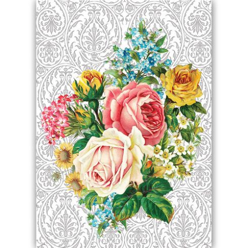 Dress My Craft Transfer Me – ROSE BOUQUET siirtokuva A4
