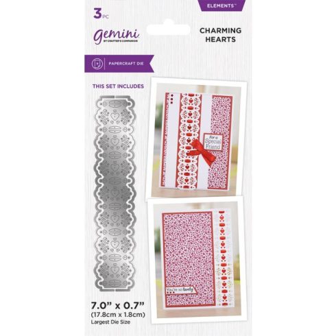 Gemini Elements stanssi – Ribbon Threading CHARMING HEARTS