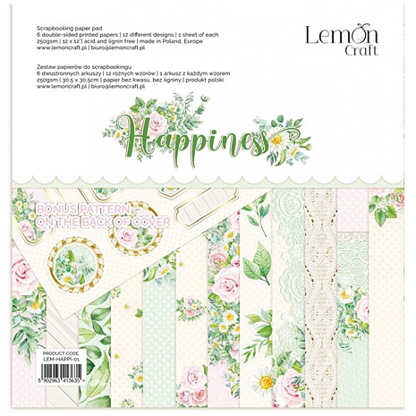 Lemon Craft – Happiness paperilehtiö 30 x 30 cm