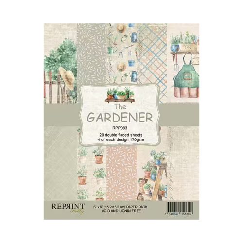 Reprint – Gardener paperilajitelma 15 x 15 cm