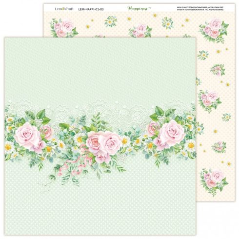 happiness main kit set of scrapbooking papers 30x30cm lemoncraft 3