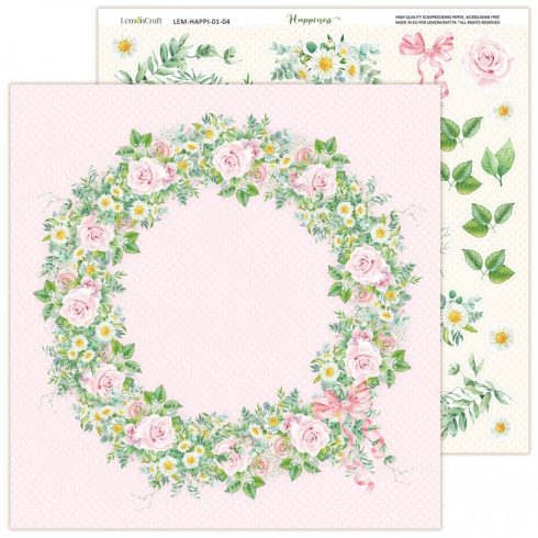 happiness main kit set of scrapbooking papers 30x30cm lemoncraft 4
