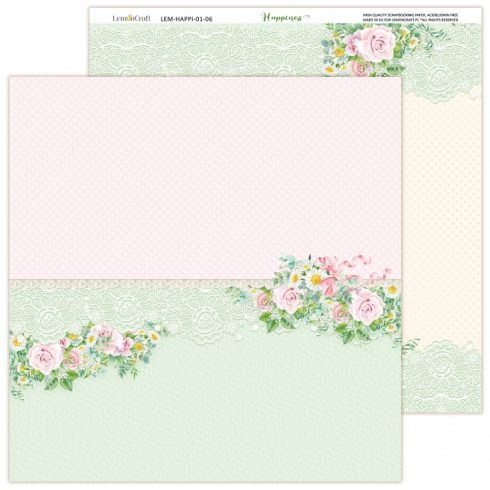 happiness main kit set of scrapbooking papers 30x30cm lemoncraft 6