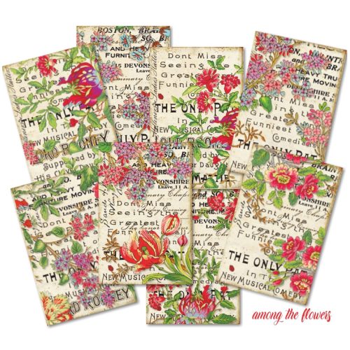 Decorer – Among the Flowers korttikuvat 7 x 10,8 cm (24 kpl) - Image 3