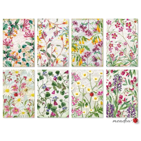 Decorer – Meadow korttikuvat 7 x 10,8 cm (24 kpl)
