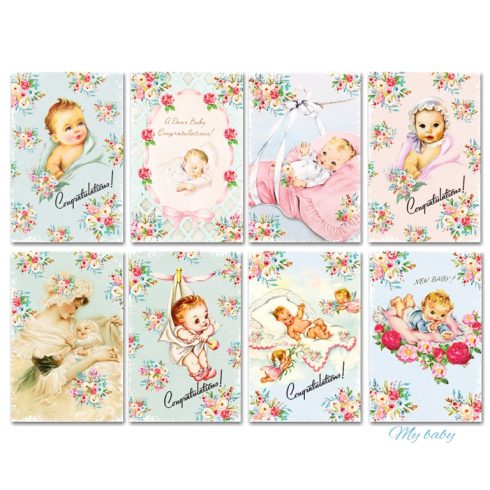 Decorer – My Baby korttikuvat 7 x 10,8 cm (24 kpl)