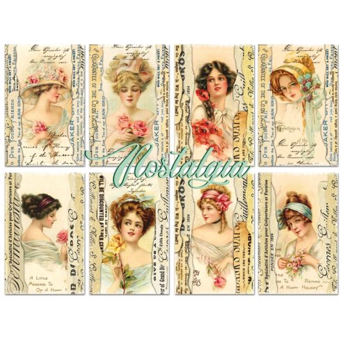 Decorer – Nostalgia korttikuvat 7 x 10,8 cm (24 kpl)