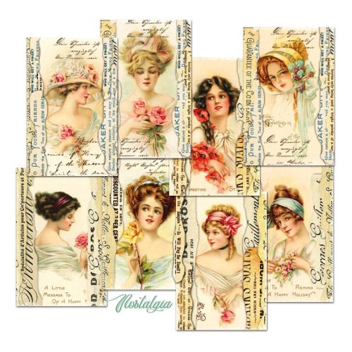 Decorer – Nostalgia korttikuvat 7 x 10,8 cm (24 kpl) - Image 3