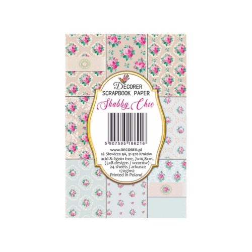 Decorer – Shabby Chic korttikuvat 7 x 10,8 cm (24 kpl) - Image 2