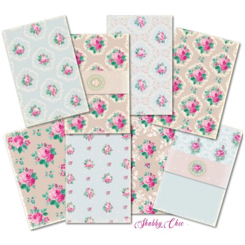 Decorer – Shabby Chic korttikuvat 7 x 10,8 cm (24 kpl) - Image 3