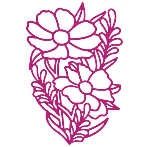 Gemini Large Outline Floral Die stanssi – COSMOS - Image 3