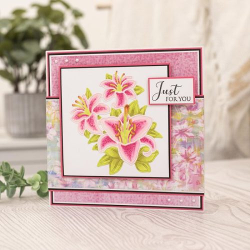 Gemini Large Outline Floral Die stanssi – LILIES - Image 2