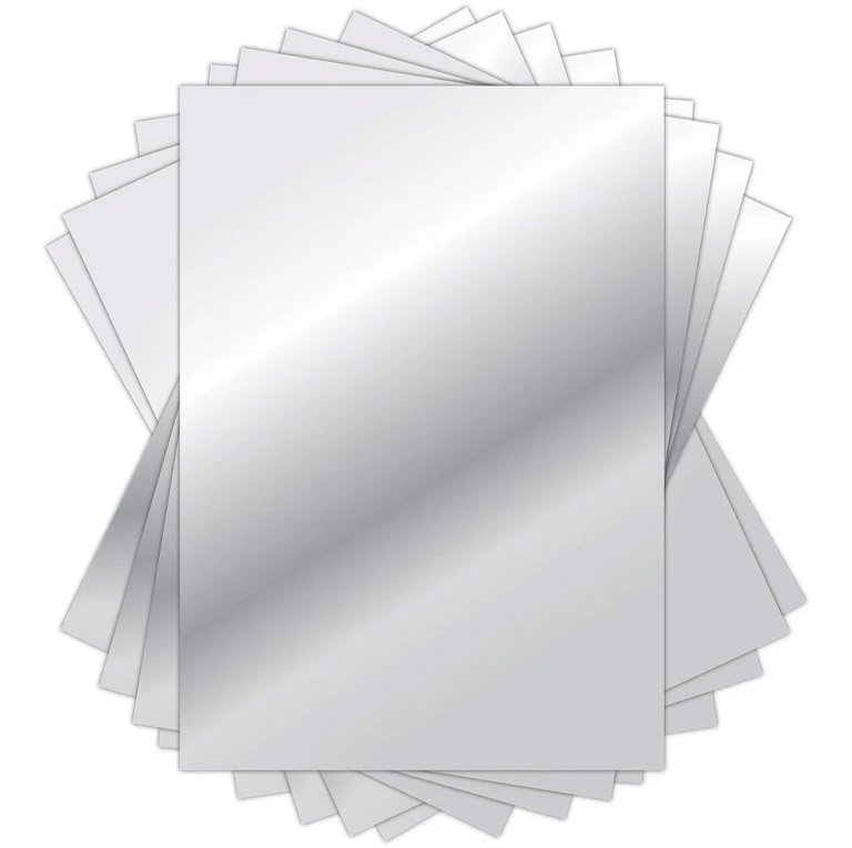 Craft Consortium Mirror Card Silver – Peilikartonki A4 240g (10 kpl) - Image 2