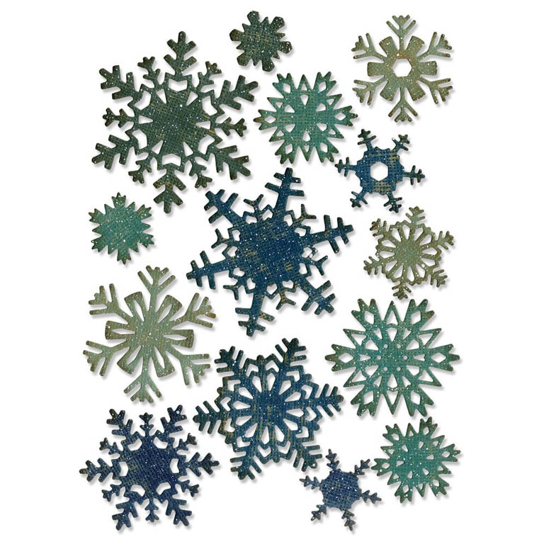 Sizzix Tim Holtz Thinlits stanssi – PAPER SNOWFLAKES MINI - Bild 2