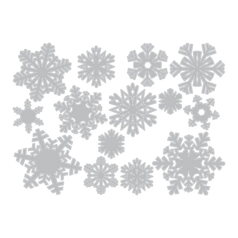 Sizzix Tim Holtz Thinlits stanssi – PAPER SNOWFLAKES MINI - Bild 3
