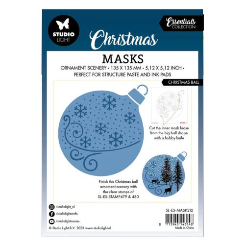 Studio Light Christmas Masks sapluuna – CHRISTMAS BALL - Bild 3