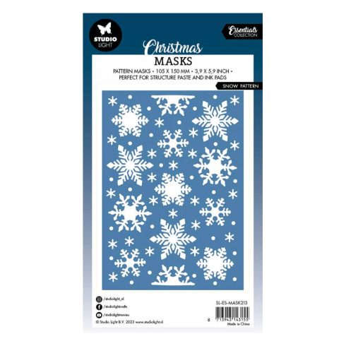 Studio Light Christmas Masks sapluuna – SNOW PATTERN1