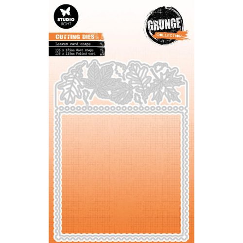 Studio Light stanssi – GRUNGE LEAVES CARD SHAPE