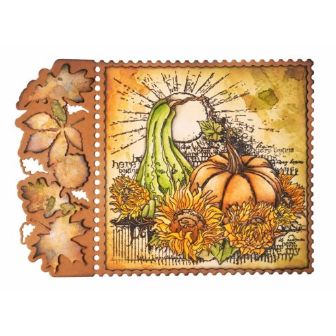 Studio Light stanssi – GRUNGE LEAVES CARD SHAPE2