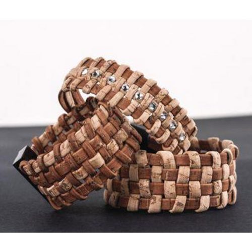 Cork Ribbon flat – Korkkinauha tumma 100cm (5mm) - Image 2