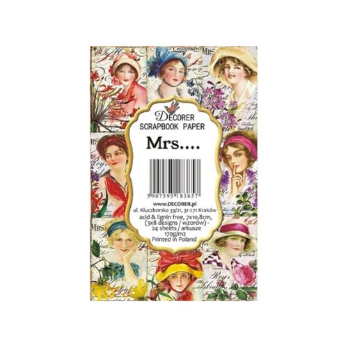 Decorer – Mrs.... korttikuvat 7 x 10,8 cm (24 kpl) - Image 2
