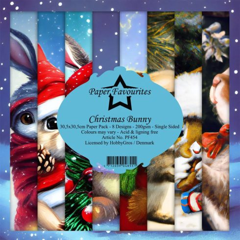 Paper Favourites – Christmas Bunny paperilajitelma 30,5 x 30,5 cm