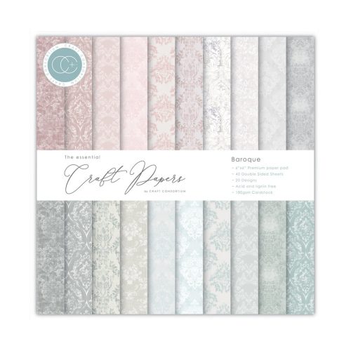 Craft Consortium – Baroque paperilehtiö 15,2 x 15,2 cm