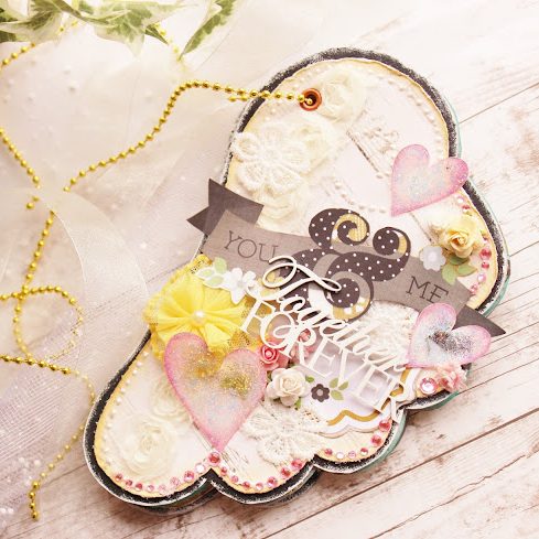 Chipboard Minibook Angel Wing 7" – Albumipohja - Image 3
