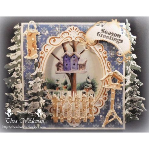 Marianne Design stanssi – Tinys Craftables BIRDHOUSES1
