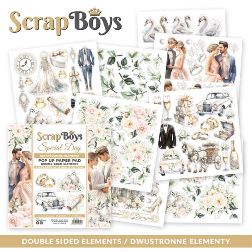 ScrapBoys – Special Day Pop-up Elements 15  x 15 cm - Image 2
