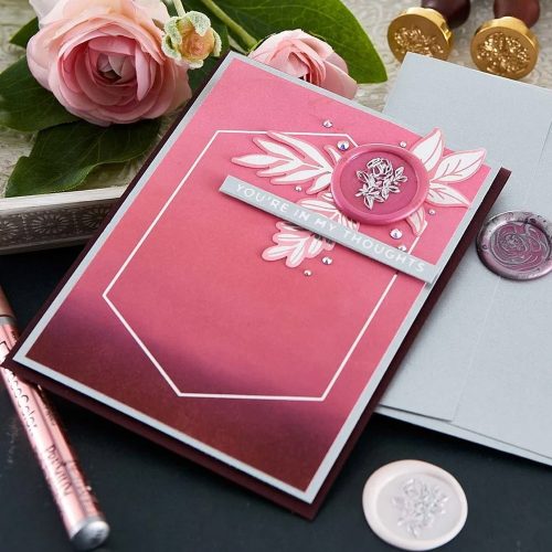 Spellbinders Wax Seal Stamp sinettileimasin – FOREVER ROSE - Bild 4