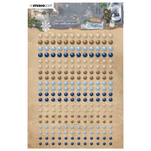Studio Light Pearls Self-adhesive Vintage Christmas – puolihelmitarrat (240kpl)