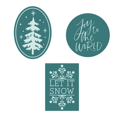 Spellbinders Wax Seal Stamp Set sinettisetti – HOLIDAY (3kpl) - Bild 2