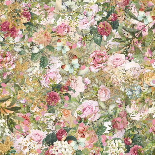 Crafter’s Companion – Vintage Rose Collection paperilehtiö 15 x 15 cm - Image 12