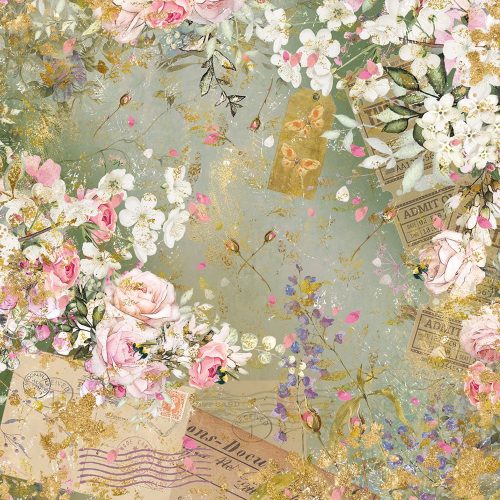 Crafter’s Companion – Vintage Rose Collection paperilehtiö 15 x 15 cm - Image 16