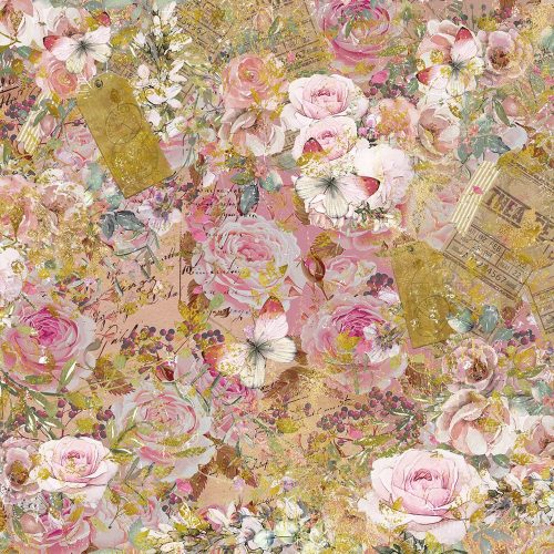 Crafter’s Companion – Vintage Rose Collection paperilehtiö 15 x 15 cm - Image 6
