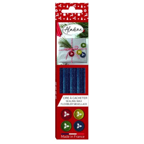 Aladine Sealing Wax sinettivaha – GLITTER BLUE