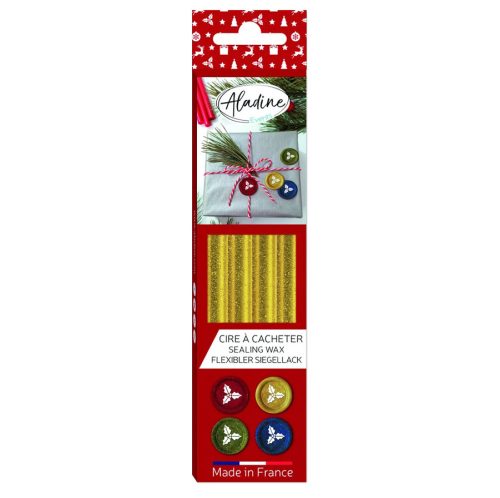 Aladine Sealing Wax sinettivaha – GLITTER GOLD