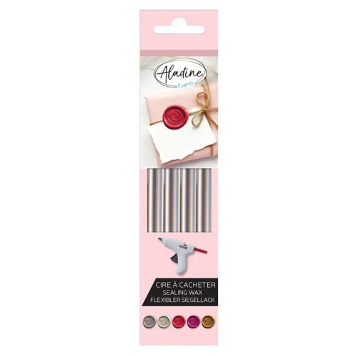 Aladine Sealing Wax sinettivaha – SILVER