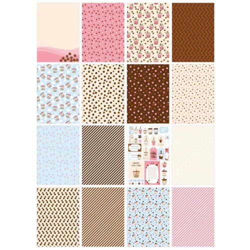 Studio Light Friendz Design Paper – Bubble Tea paperilehtiö (A5) - Image 2