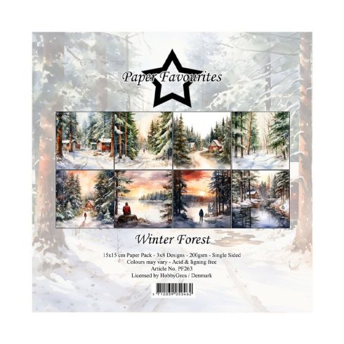 Paper Favourites – Winter Forest paperilajitelma 15 x 15 cm