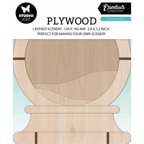 Studio Light Plywood Layered Scenery – SNOW GLOBE - Image 3
