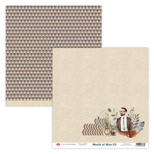 Craft & You Design – World of Man paperilajitelma 30 x 30 cm - Image 5