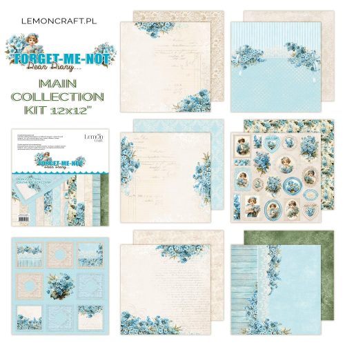 Lemon Craft – Dear Diary Forget-Me-Not paperilehtiö 30 x 30 cm - Bild 2