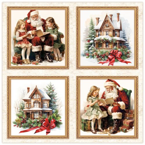 Lemon Craft – Wonderful Christmas Elements paperilehtiö 20 x 20 cm - Image 3