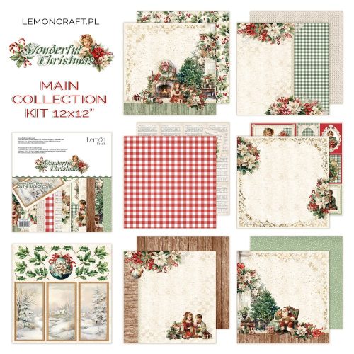 Lemon Craft – Wonderful Christmas paperilehtiö 30 x 30 cm - Image 2