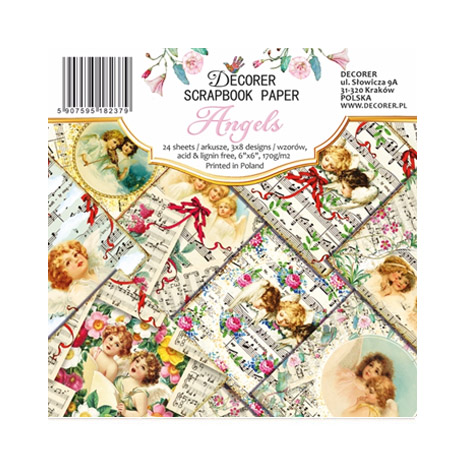 Decorer – Angels Cards paperilajitelma 15,2 x 15,2 cm
