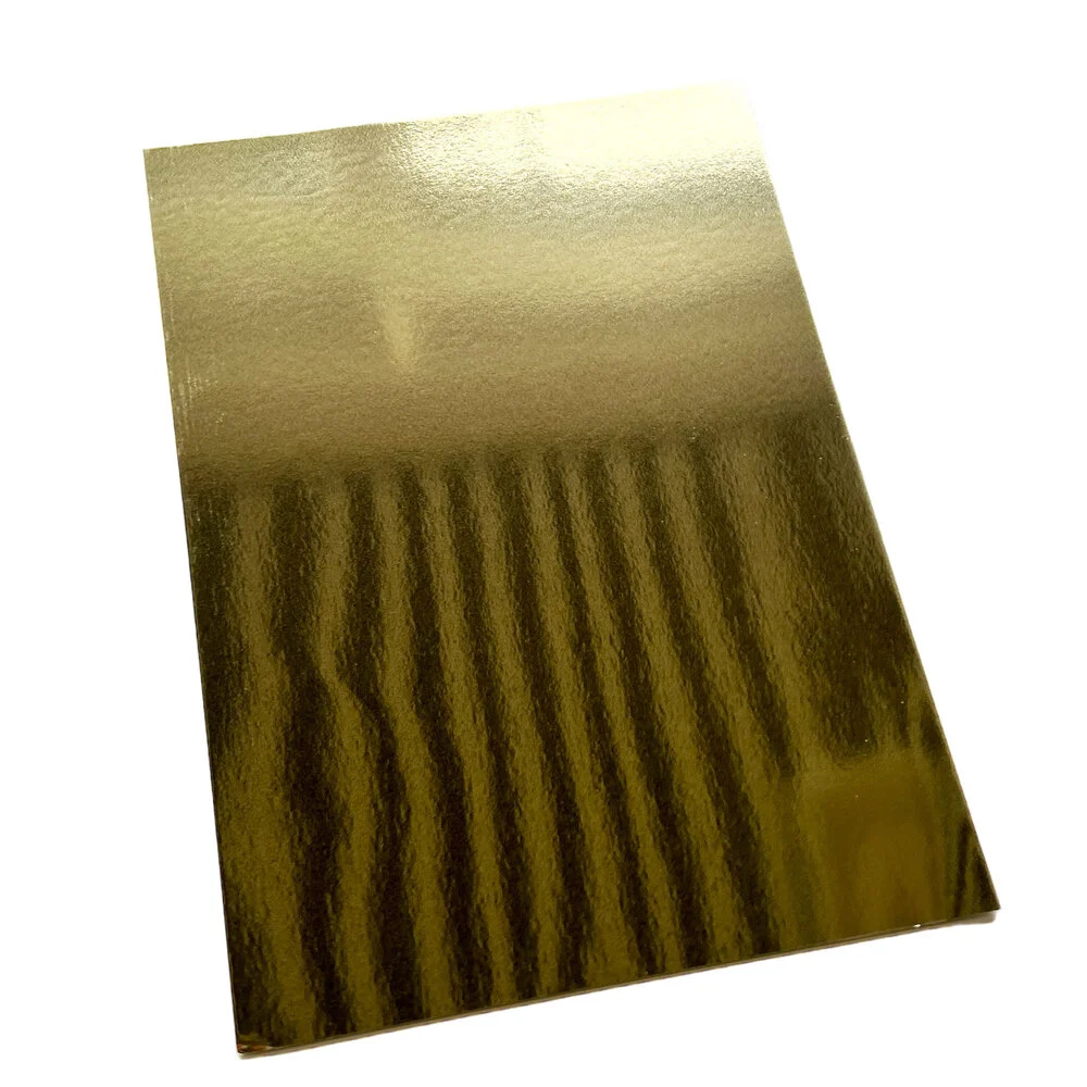 Paper Favourites Mirror Card Glossy Gold – Peilikartonki A4 250gsm (5 kpl) - Image 2